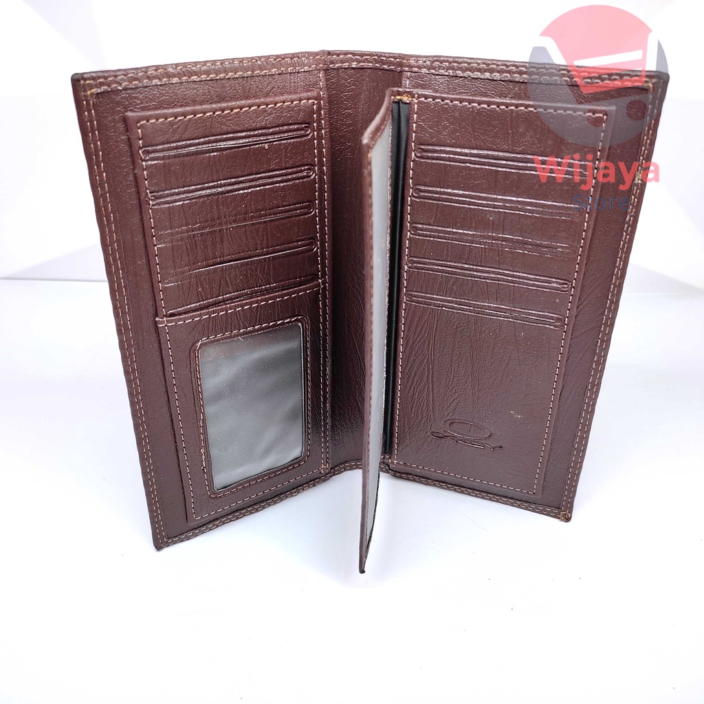 Dompet Lipat Pira Kulit Sintetis (Hard Synthetic Wallet) Levis Boss