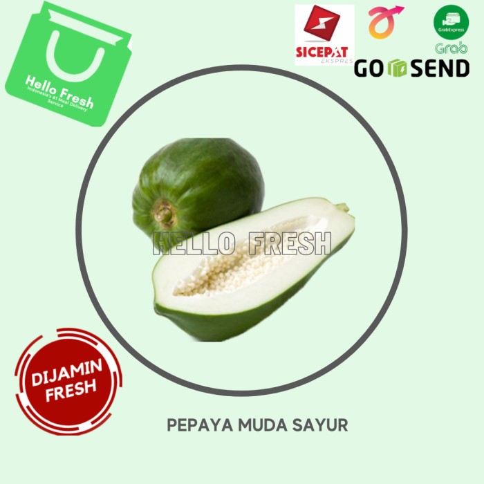 Jual Pepaya Muda Sayur 500gr Shopee Indonesia