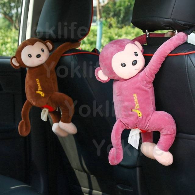 Rumah  Mobil TempatCover Tissue Tisu Monkey Monyet Armrest Mobil