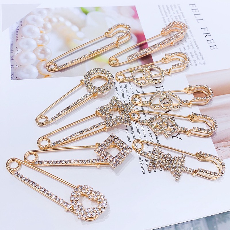 Bros Mutiara Bros berlian untuk pakaian / kardigan / brooch aksesoris bros Korea pin