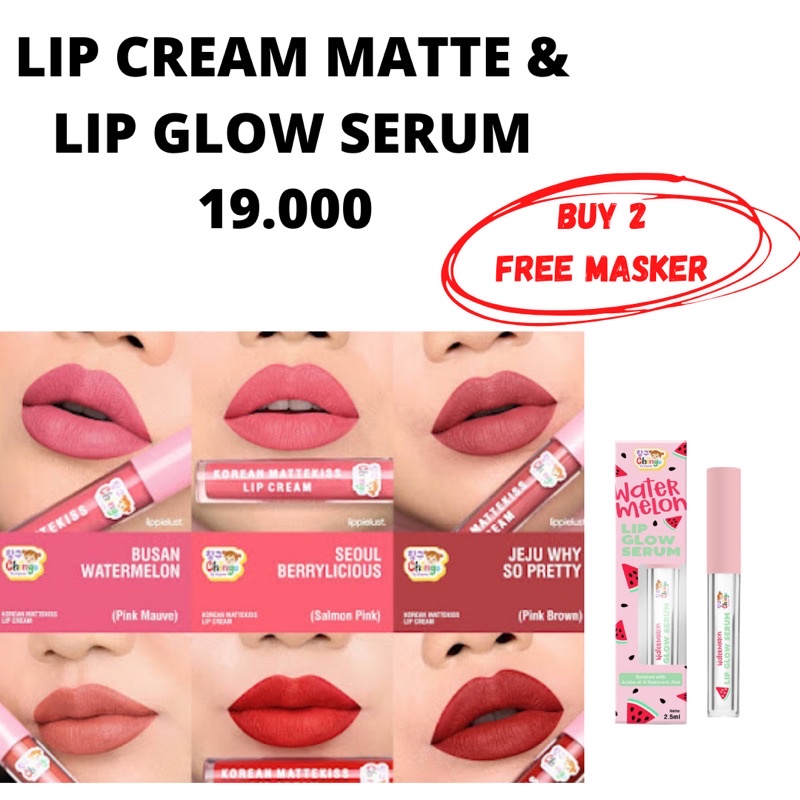 CHINGU BY KIYOWO LIP SERUM LIPCREAM KOREAN LIP GLOW LIP CREAM MATTE 3,5gr