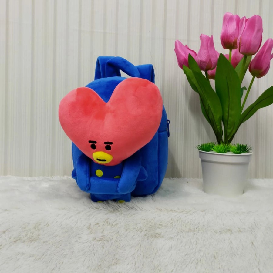 tas ransel besar sekolah anak boneka bts chimmy koya shooky chooky van mang tk sd paud smp RJ import