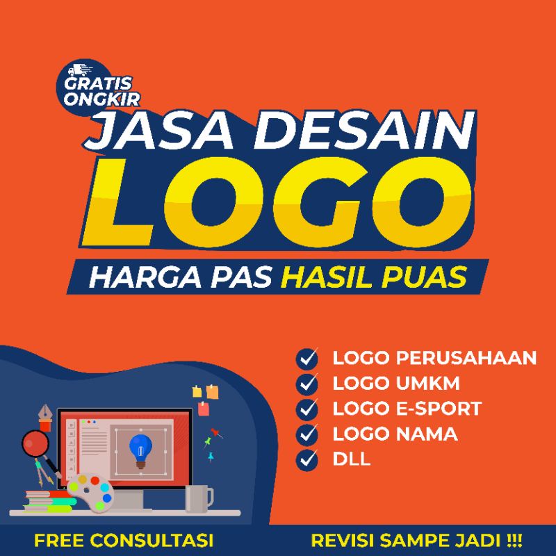 Desain Logo Premium (Perusahaan, UMKM, E-Sport, Logo Nama, dll )