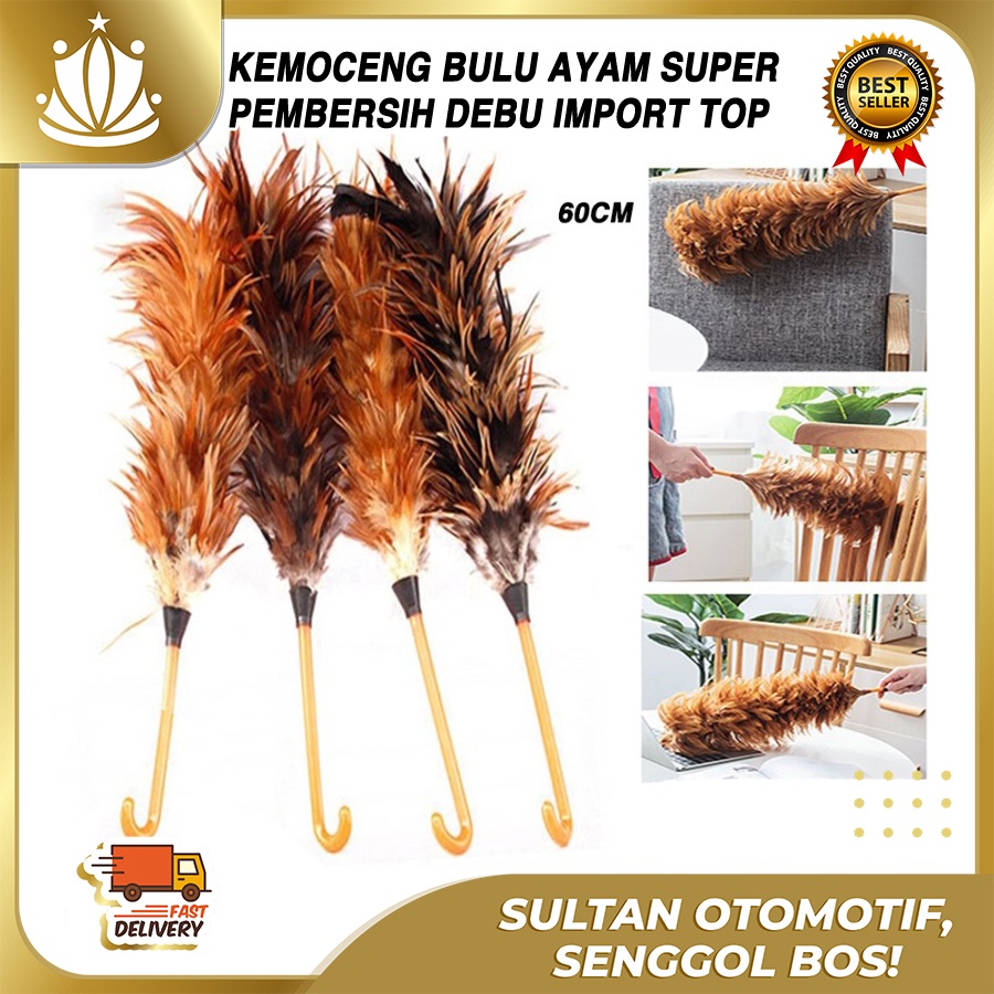 Kemoceng Bulu Ayam Pembersih Debu IMPORT