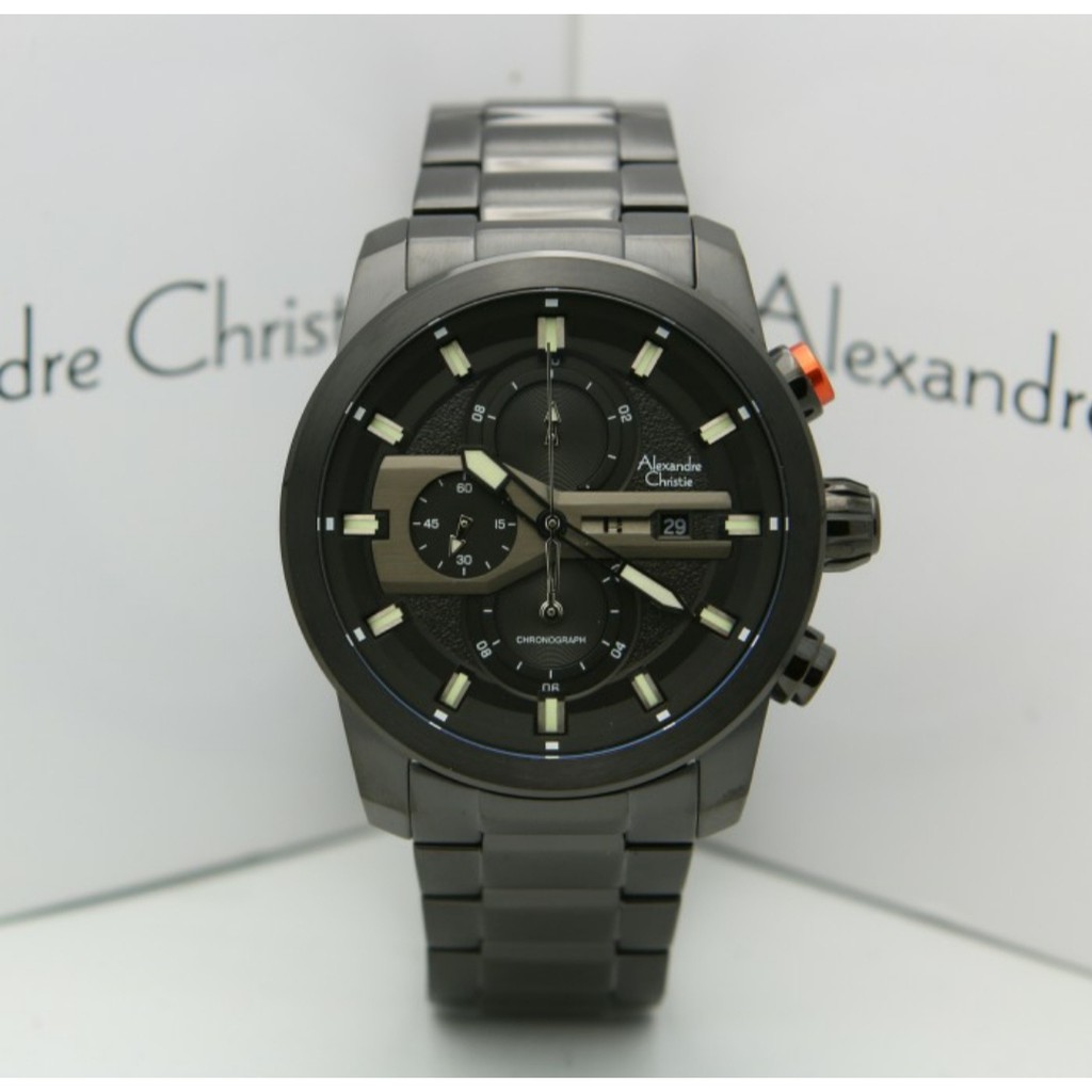 Alexandre Christie AC6559 Original Jam Tangan Pria Full Black