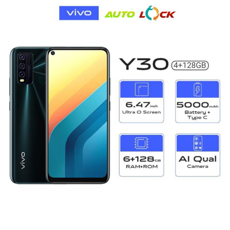vivo Y30 garansi resmi ram 4 128 / vivo y30 4 128