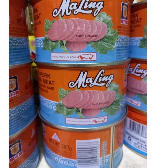 

artOo5O9--Maling Kaleng TTS 397gram/ Canned Pork Luncheon Meat Ham 397gram