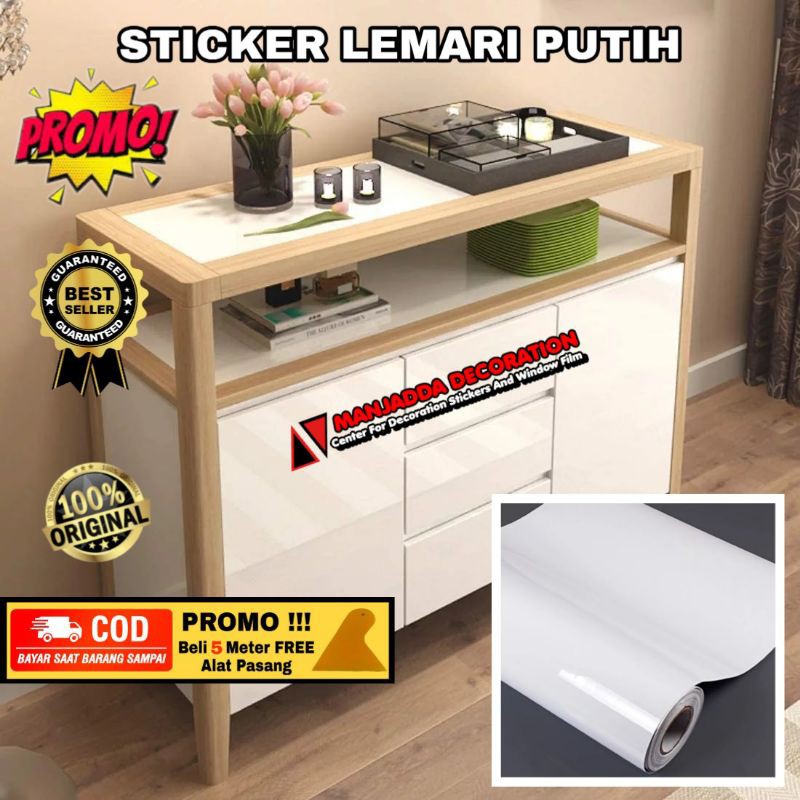 Sticker Putih Untuk Meja lemari kitchenset furniture tahan air