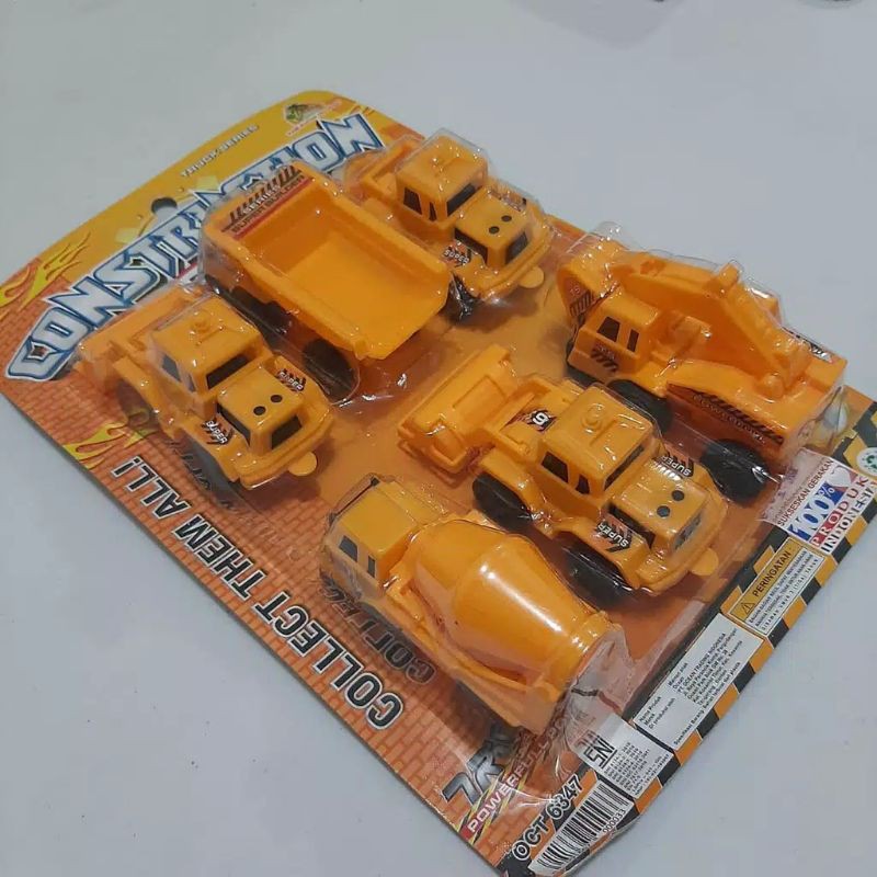 mainan anak mobil mobilan 6pcs