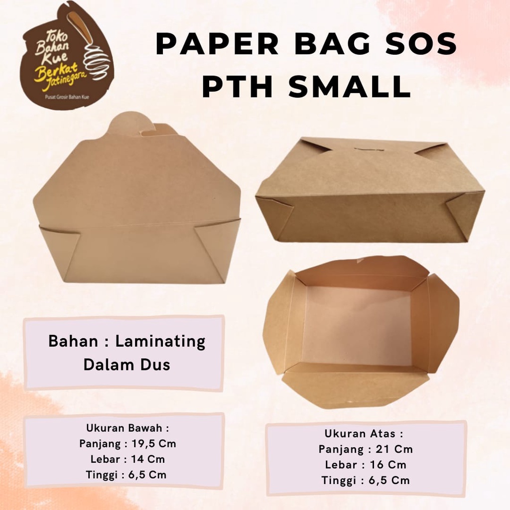 PAPER BAG SOS PTH SMALL / LUNCH BOX