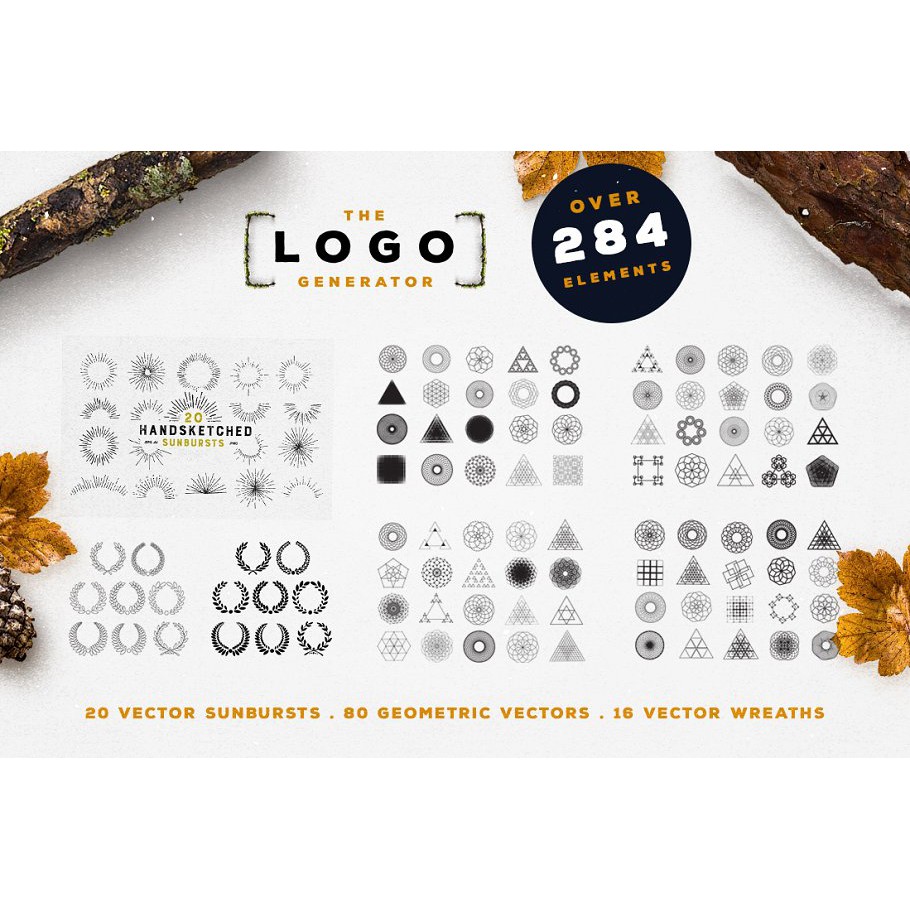 The Logo Generator Bundle  - Photoshop &amp; Illustrator