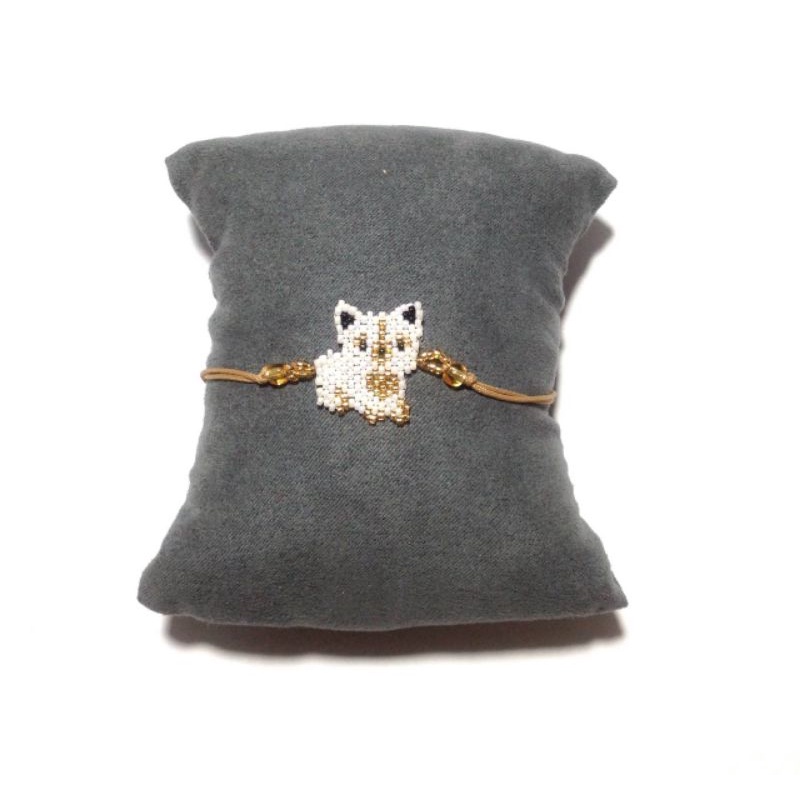 gelang tali miyuki beads handmade kucing