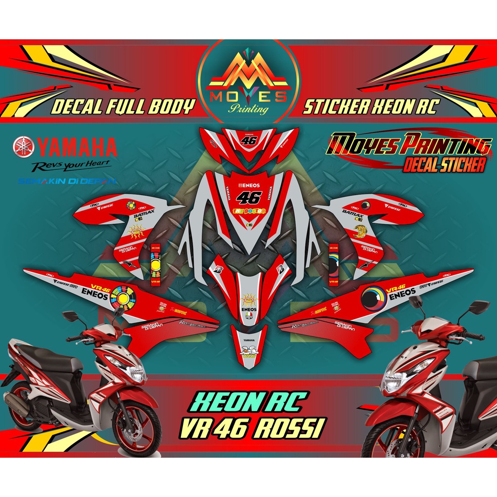 Stiker Decal Xeon Rc Full Body - Decal Yamaha Xeon Rc