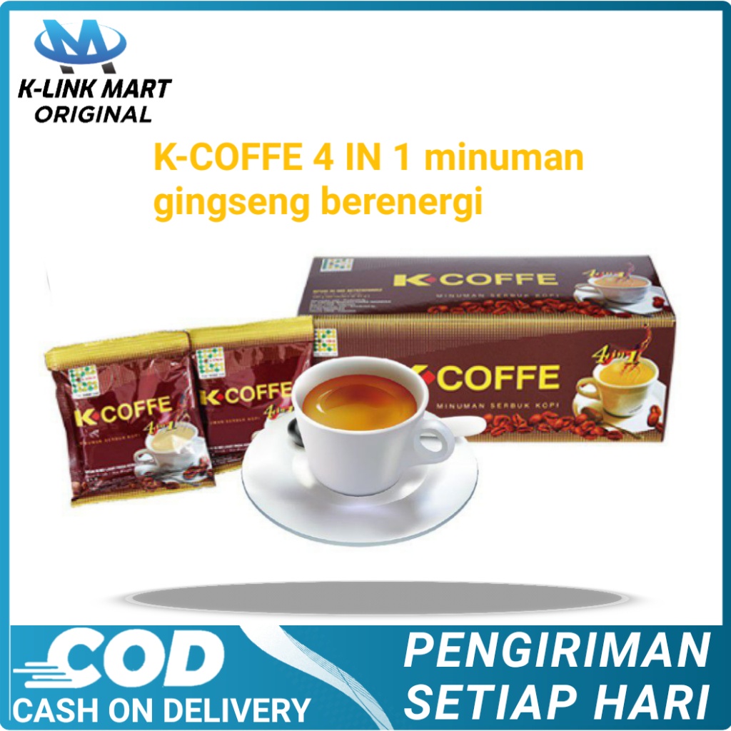 

Coffe 4 IN 1 original coffe gingseng penmbah stamina tubuh