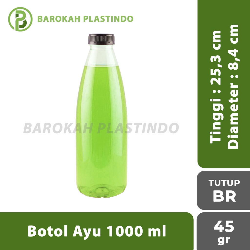 Botol Ayu 1000 ml / Botol Plastik 1000 ml / Botol Tebal