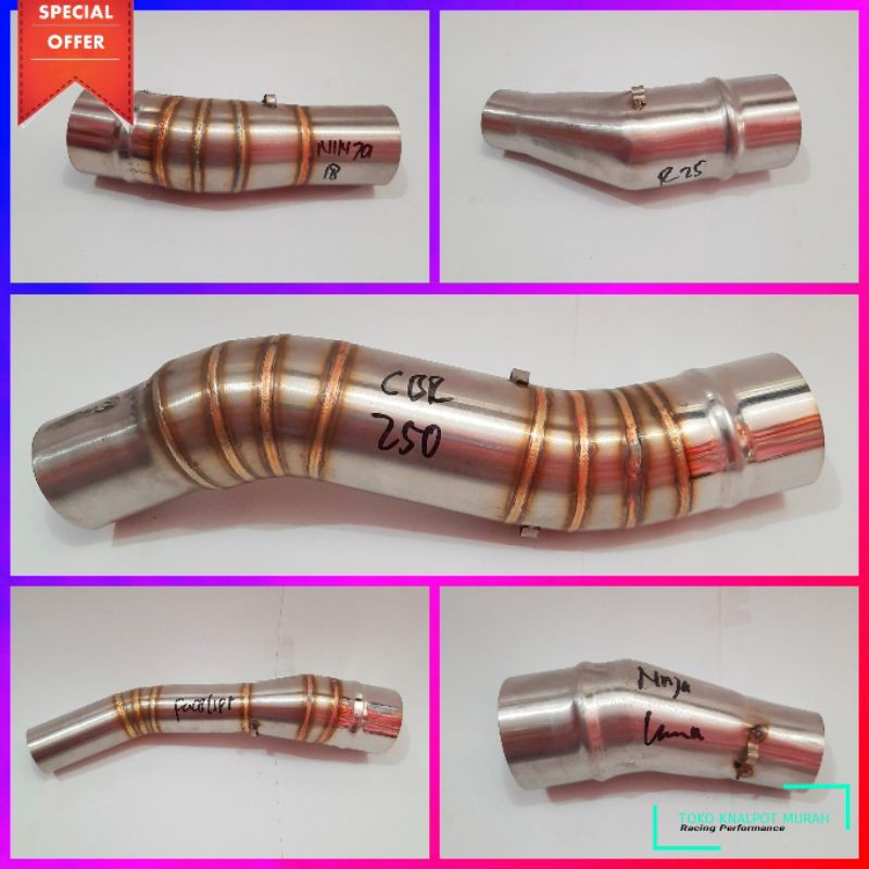 Silencer/Slencer knalpot racing SC PROJECT motor 100-300cc Vixion CB150R CBR R15 Satria GSX MX sonic-Slip On