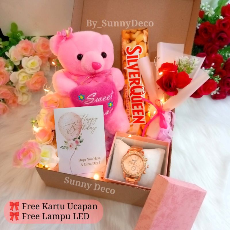 (READY) KADO ULANG TAHUN CEWEK HADIAH ANNIVERSARY KADO VALENTINE Hamper kado giftbox cewek hadiah ulang tahun wanita hampers ultah kado pernikahan wedding Buket ulang tahun kado cewek hadiah giftboxbirthday kado pacar boneka Teddy bear hampers jakarta