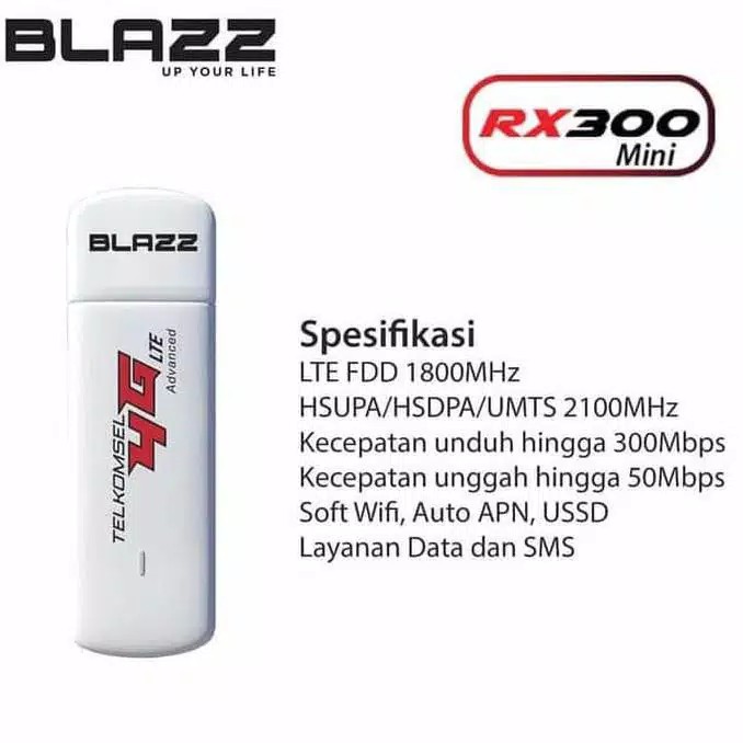 MODEM USB 4G TELKOMSEL BLAZZ RX300 MINI SUPPORT ROUTER TP-Link UNLOCK ALL GSM MURAH hotspot