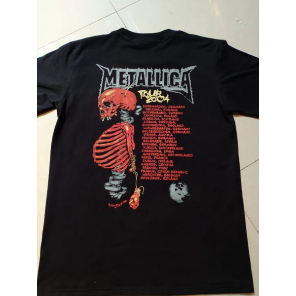 kaos band metallica tour second preploved