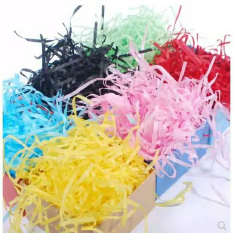 [1 Kg] Shredded paper kertas potong alas kado Gift Box Filler hampers kertas cacah isian parcel 1KG