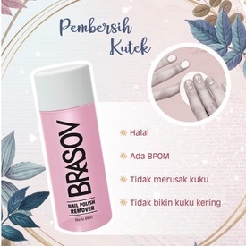 BRASOV Nail Polish Remover 65ml Original BPOM Halal Toko Nisadkc (Aseton Penghapus Kutek cat kuku)