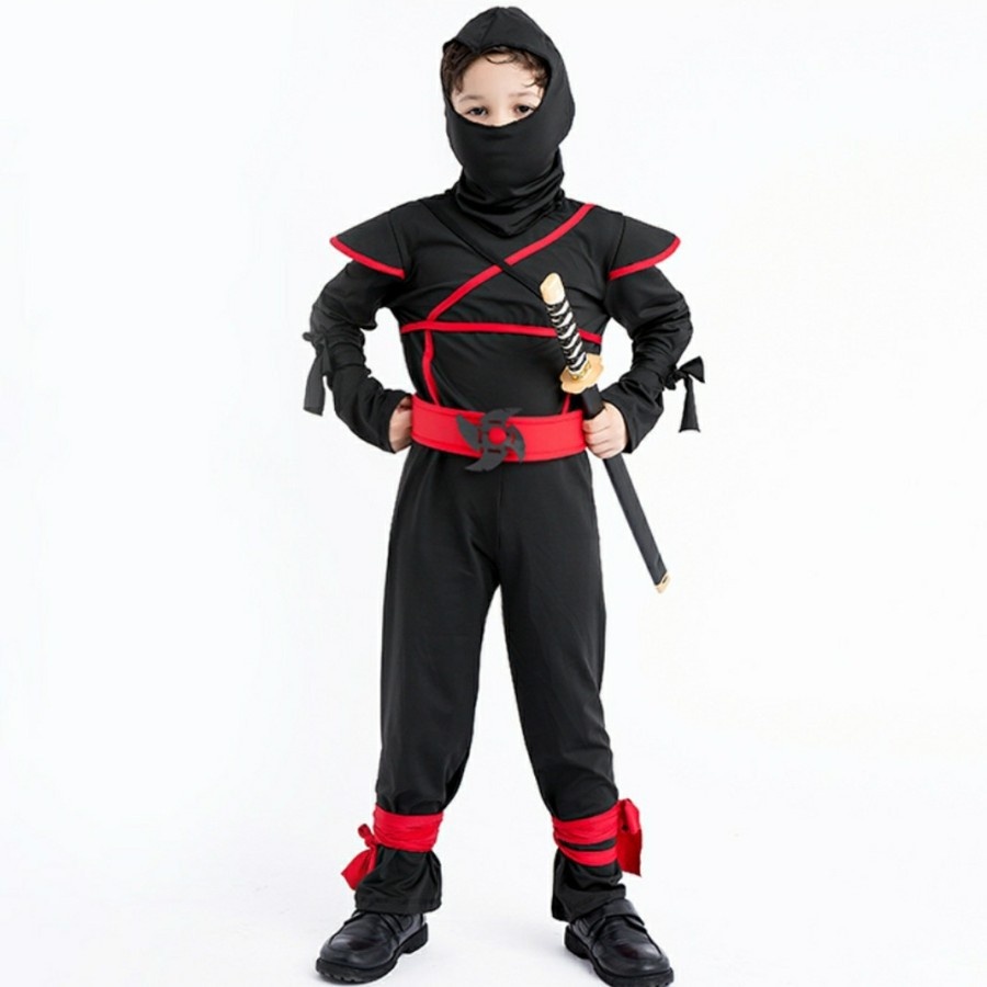 Children ninja costume halloween costume japan ninja kostum anak ninja