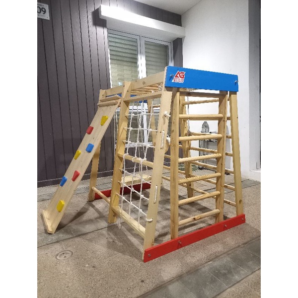 brakiasi Ukuran 150cm /brakiasi portable/brakiasi lipat/Monkey Bar/Playground/Brakiasi kayu/ mainan 