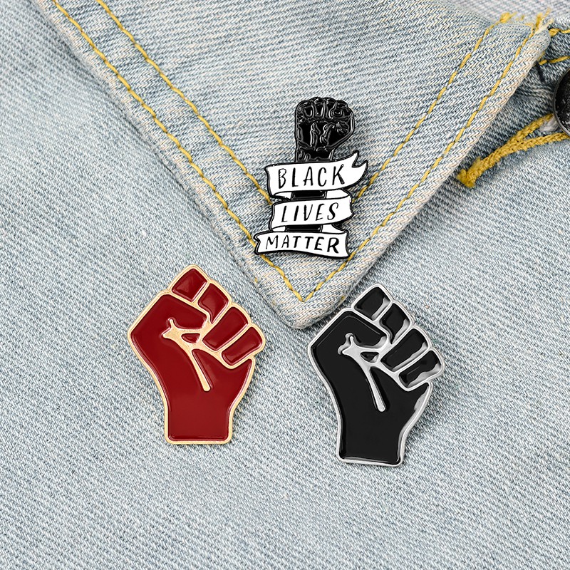 Bros Pin Enamel Desain Black Lives Matter Unity Is Strength Antiracism Untuk Hadiah Teman