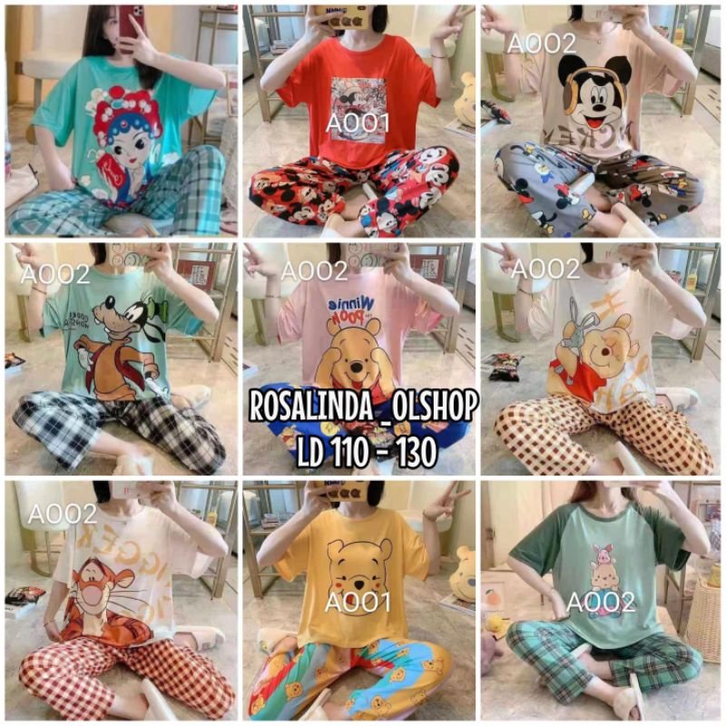 Piyama Cp Import/Baju Tidur CP import /Piyama fashion wanita murah /Baju Tidur import murah C10-BC,C17-AB