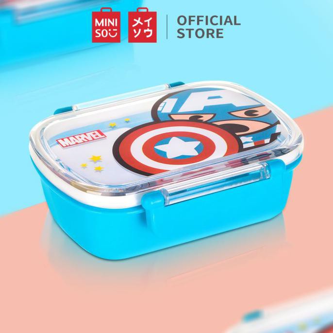 Jual Miniso Official Marvel Bento Box Hero Captain America Shopee