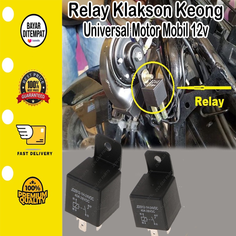 [BISA COD] Relay Klakson Keong Universal Motor Mobil 12v High Quality H-2-2