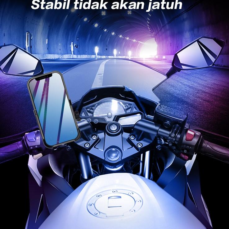 ◘ Holder HP Motor Handphone Holder Spion Metal Sepeda Holder Universal Holder (BESI) ❉