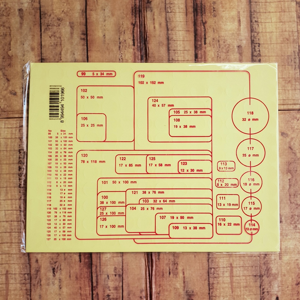 Label Golden Cock No. 116 - Self Adhesive Label 116 - Sticker Bulat