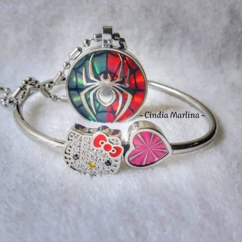 MILLIONAIRE PENDANT SERIES SPIDERMAN & HK BANGLE