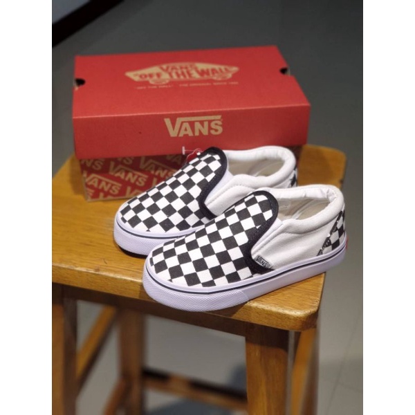 SEPATU ANAK VANS  SLIP ON CHEKERBOARD PREMIUM HIGH QUALITY SEPATU SLOP ANAK