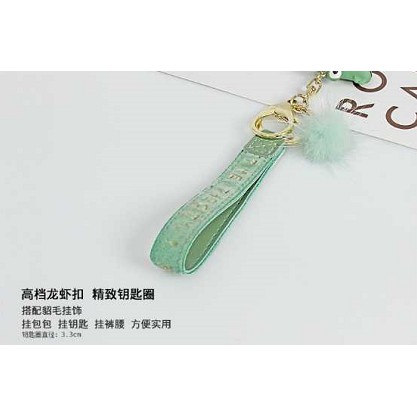 GANTUNGAN KUNCI BUAYA / KELEDAI / TIKUS / RUBAH KEYCHAIN LUCU GANTUNGAN KUNCI BULU BULU