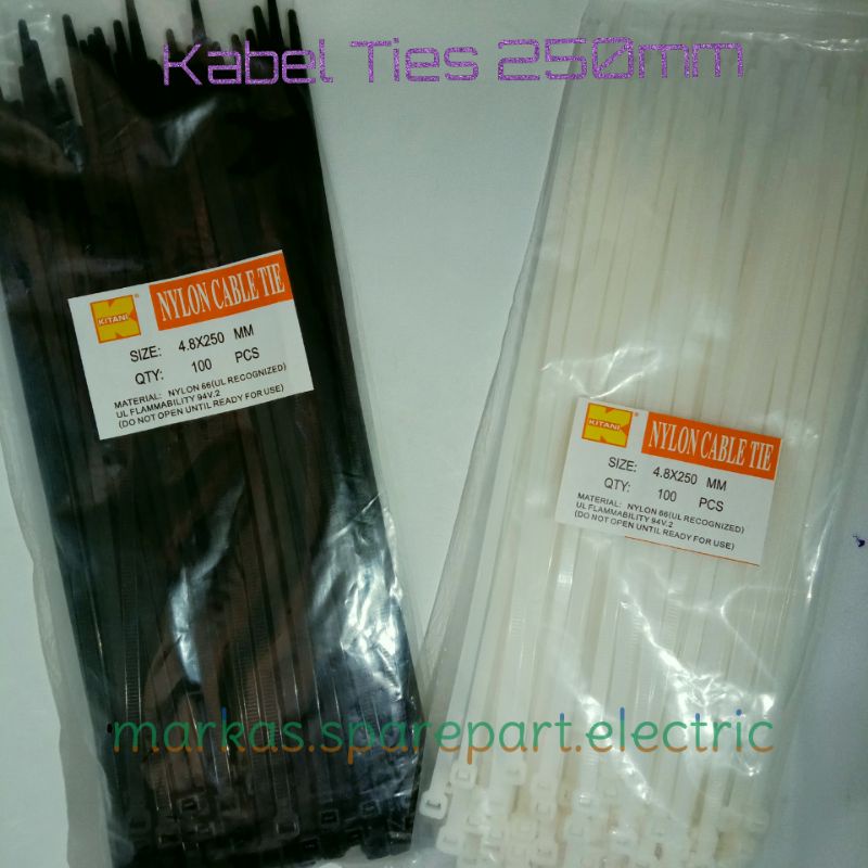 

Kabel Ties 250mm (25cm) HITAM /PUTIH