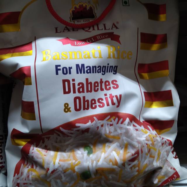 

Lal Qilla basmati rice for diabetes dan obesity 5kg impor produk