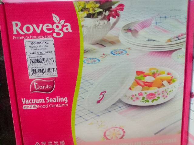 Rovega Vacuum Porcelain Food Container Rovega Uk XL | Bowl Mangkok Sup Keramik 150RND1XL