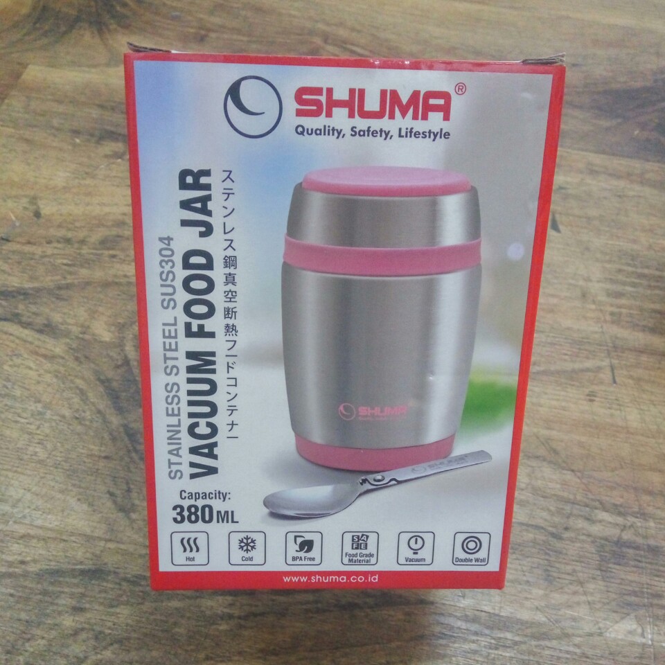 Shuma Stainless Steel Vacuum Food Jar 380mL