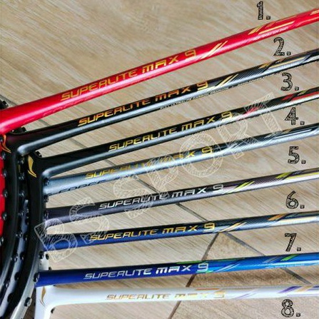 RB RAKET BADMINTON LINING G FORCE SUPERLITE MAX 9 MAX9 ORIGINAL 100%