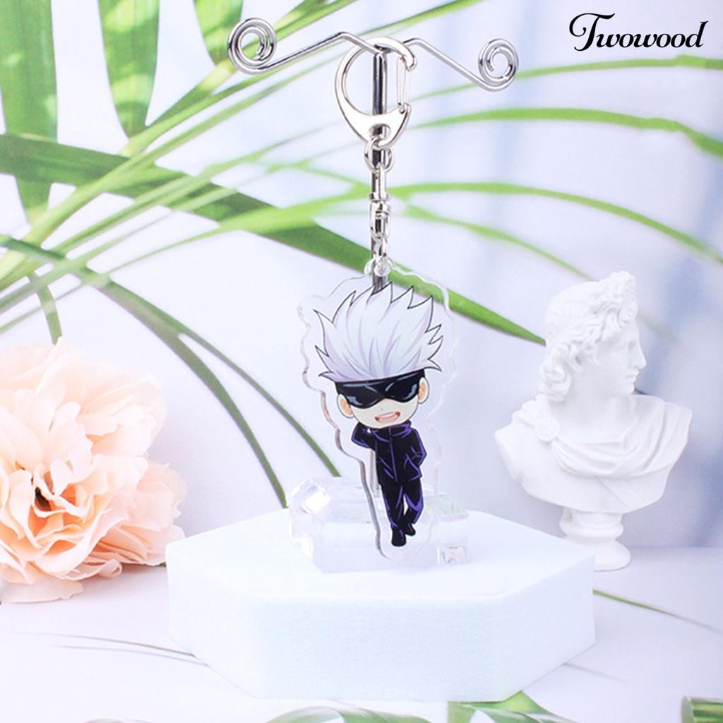 Twowood Gantungan Kunci Karakter Anime Portable Tahan Lama