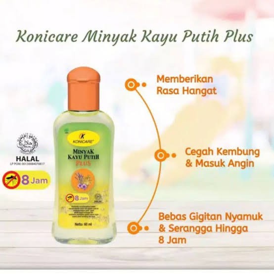 KONICARE Minyak Kayu Putih Plus Anti Nyamuk Botol 125 ml