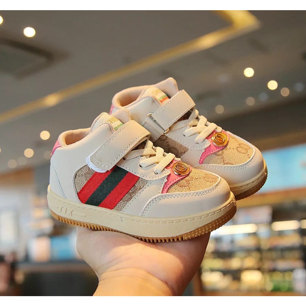 LittleShoes Sepatu Anak Cowok Cewek FASHION SNEAKER Sepatu Boot Import Anak Laki-laki dan Perempuan Size 21-32 Sepatu Anak Murah