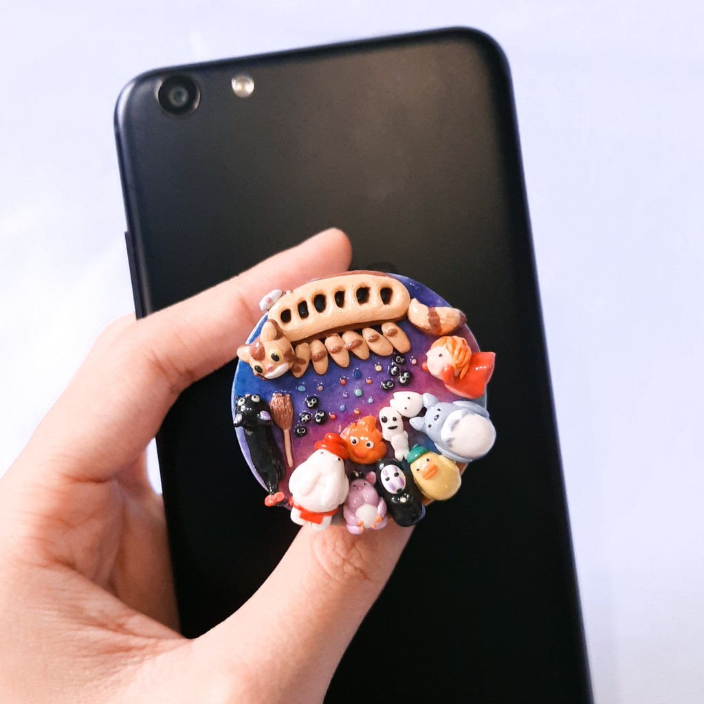 Popsocket anime polymer clay  3D - Ghibli series