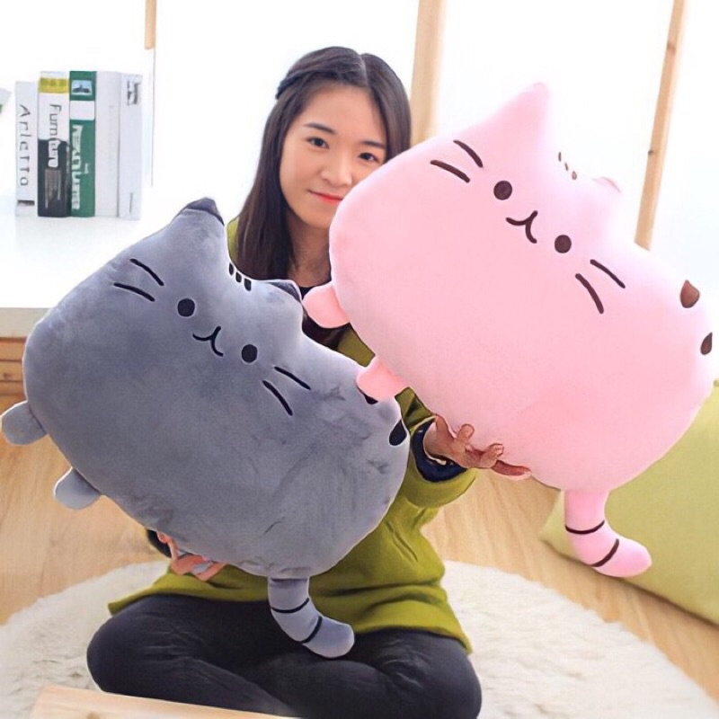 BONEKA BANTAL KUCING PUSHEEN CAT XL JUMBO 60CM| Kado Hadiah Mainan Anak/ Pacar/ Teman/ Birthday Gift