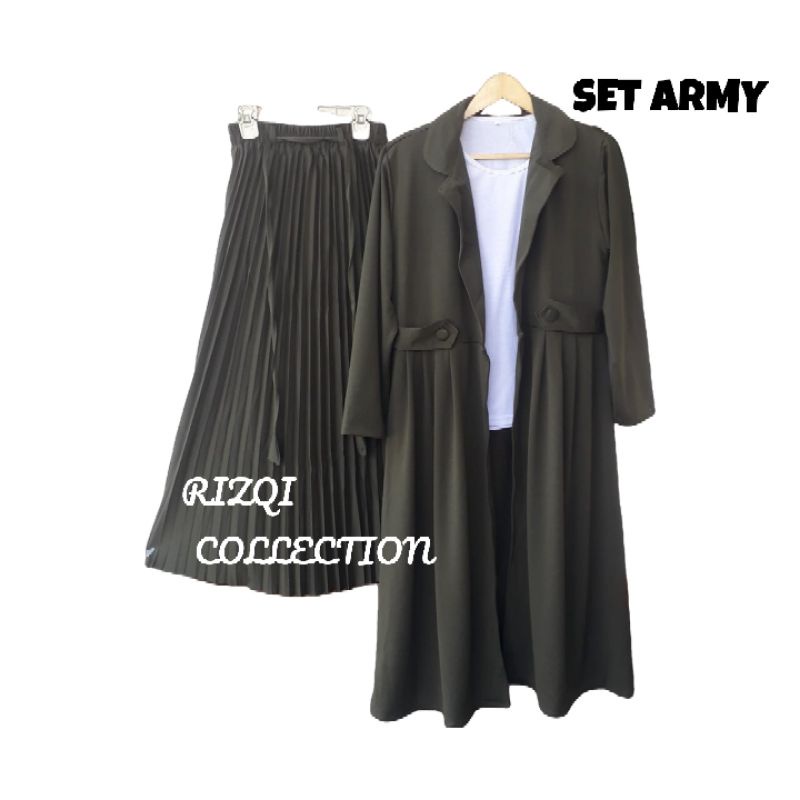 100% REALPICK SETELAN OUTER WAFFEL PREMIUM RIZQI COLLECTION