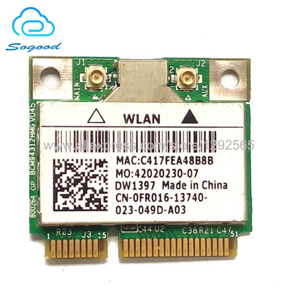 Wiri Card for Broadcom BCM94312HMG DW1397 802.11G MiniPCI-E DELL E5400 E5500 1545 1555