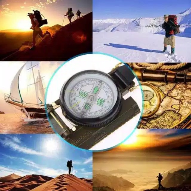 Kompas tembak bidik oritenteering outdoor lensatic prismatic compass camping outdoor