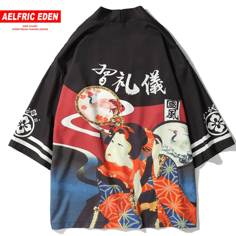TERLARIS Aelfric Eden Japan Style Ukiyo Kimono Cardigan Jackets 2018 Autumn Summer Sun Protection